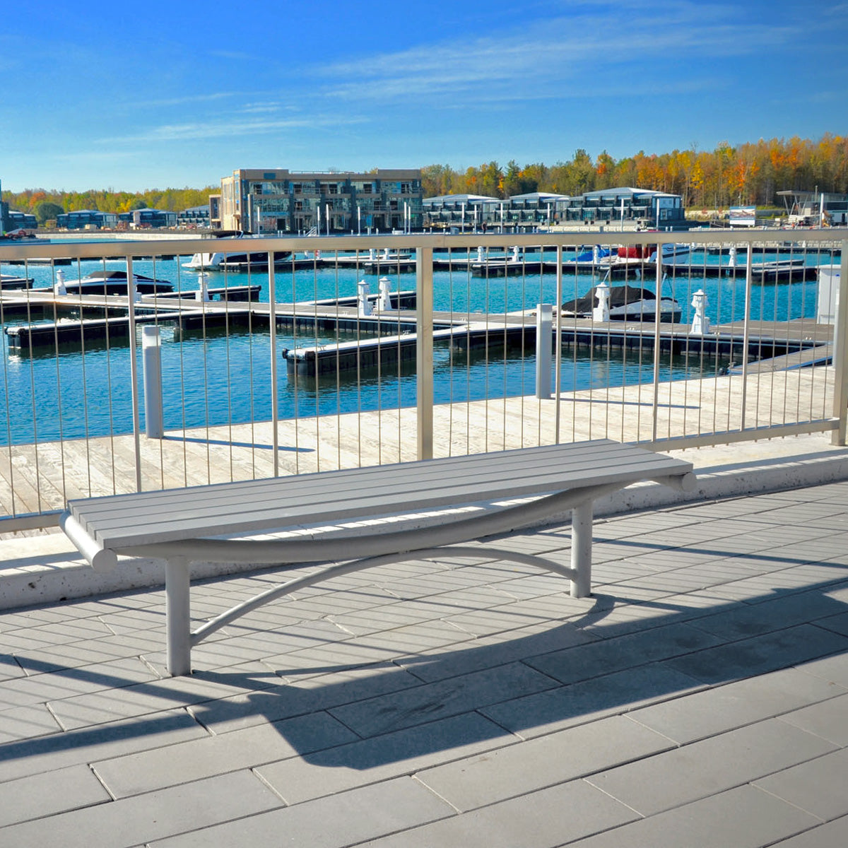 King Mills Arc Backless Bench