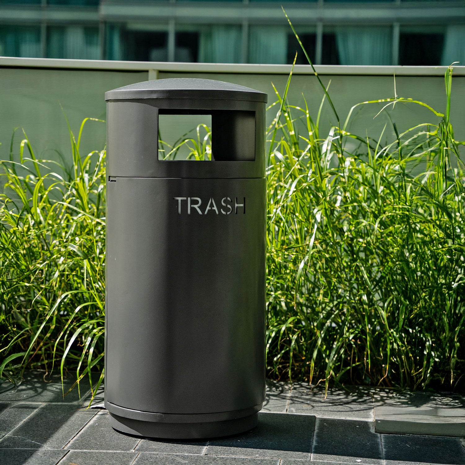 Lakeview Covered Waste Receptacle