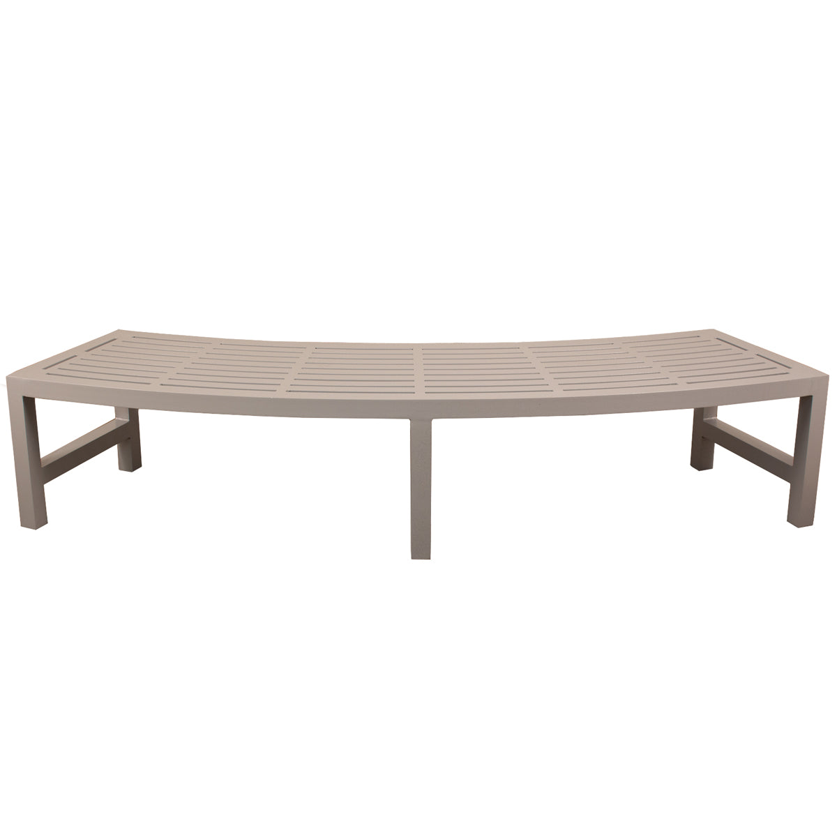 New England Curved Backless Bench