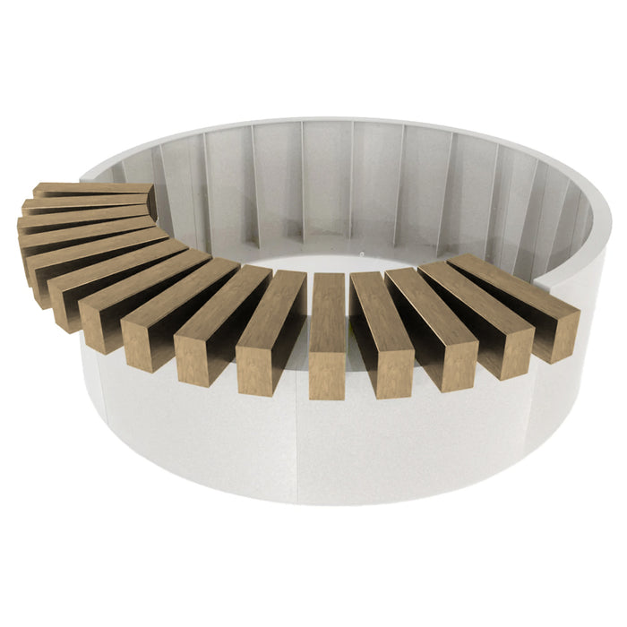 Timber Circular Planter Bench