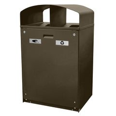City 2 Stream Waste/Recycle Receptacle