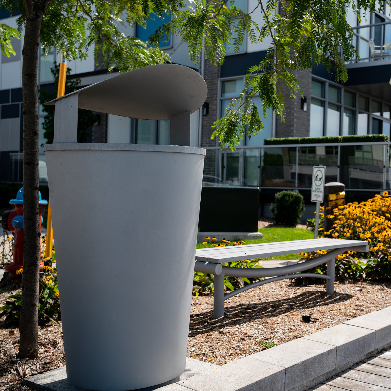 Conic Waste/Recycle Receptacle