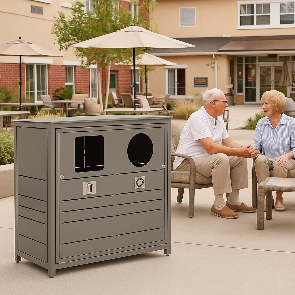 Skyline 2 Stream Waste/Recycle Receptacle