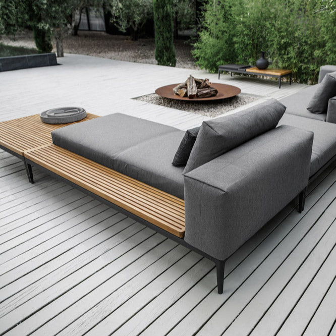 Gloster Grid Lounge Left/Right Chaise Unit Teak