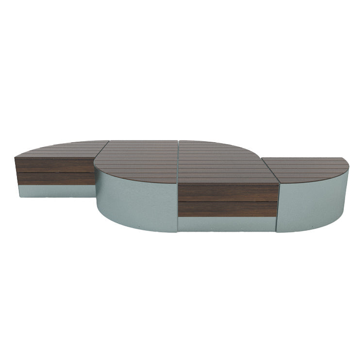132" BLOX Set Backless Seating