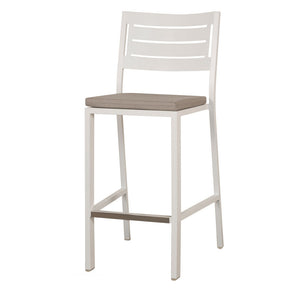 Monterey II Barstool with Aluminum Seat & Cushion