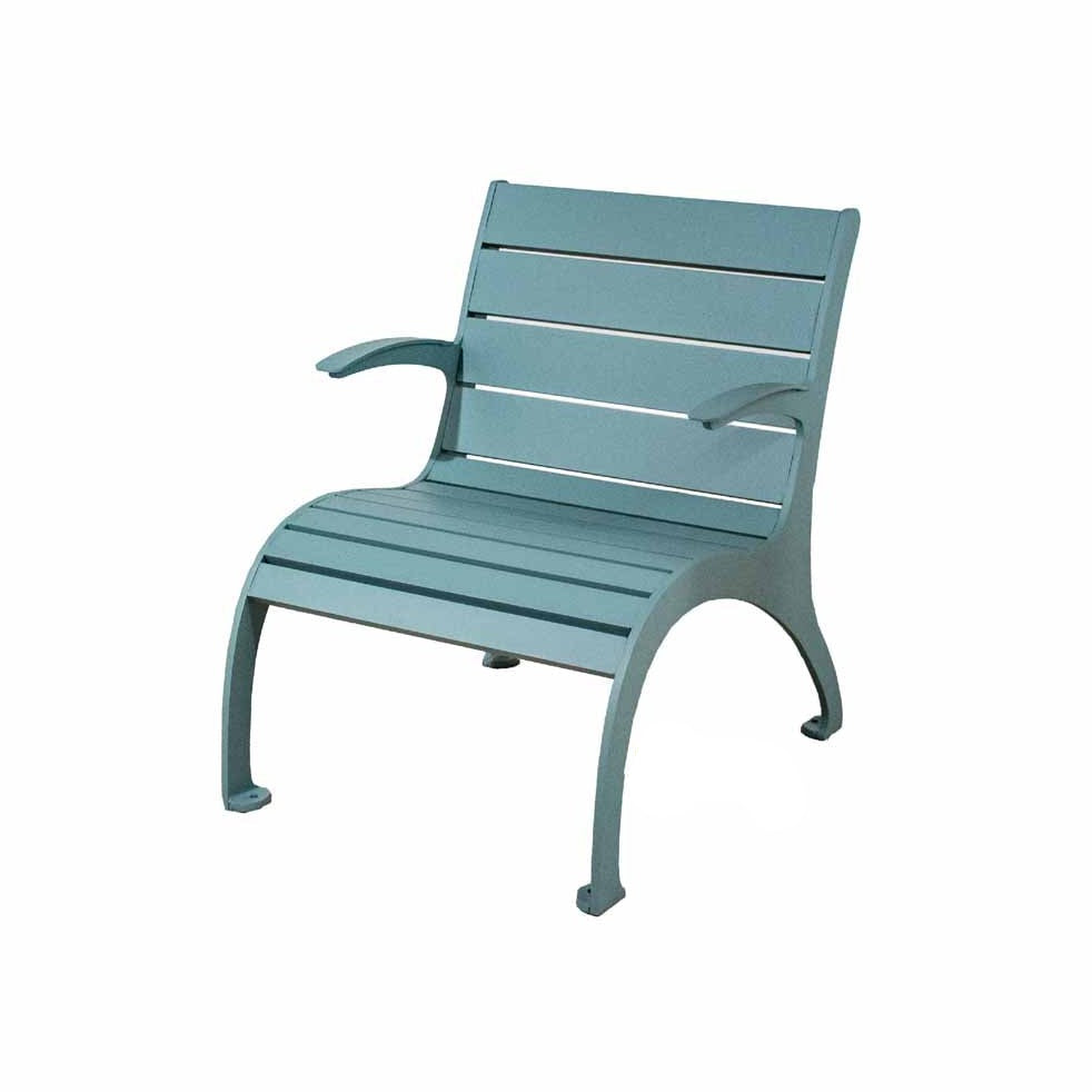 Harbor Aluminum Lounge Chair with Aluminum Slats