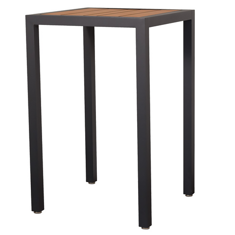 27" Skyline V Bar Table with Ipe Slats