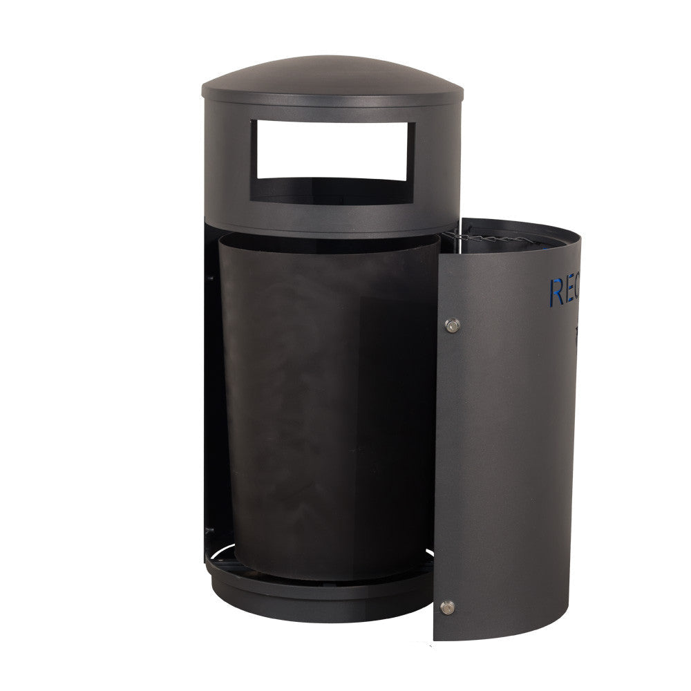 Lakeview Covered Recycle Receptacle