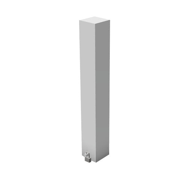 6" Urban Aluminum Pedestrian Bollard with Locking Pin