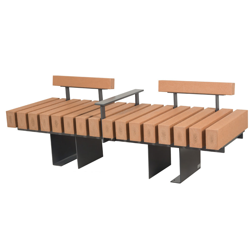 Timber Bench with Center Arm