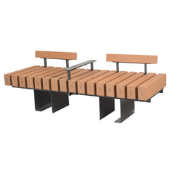 Timber Bench with Center Arm