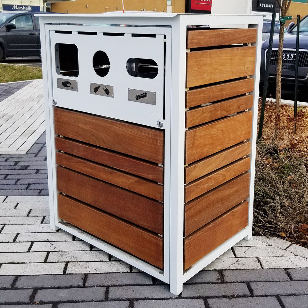 Skyline 3 Stream Waste/Recycle Receptacle