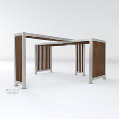 Overlapping Grand Pergola, 23' x 22' x 10.5' H