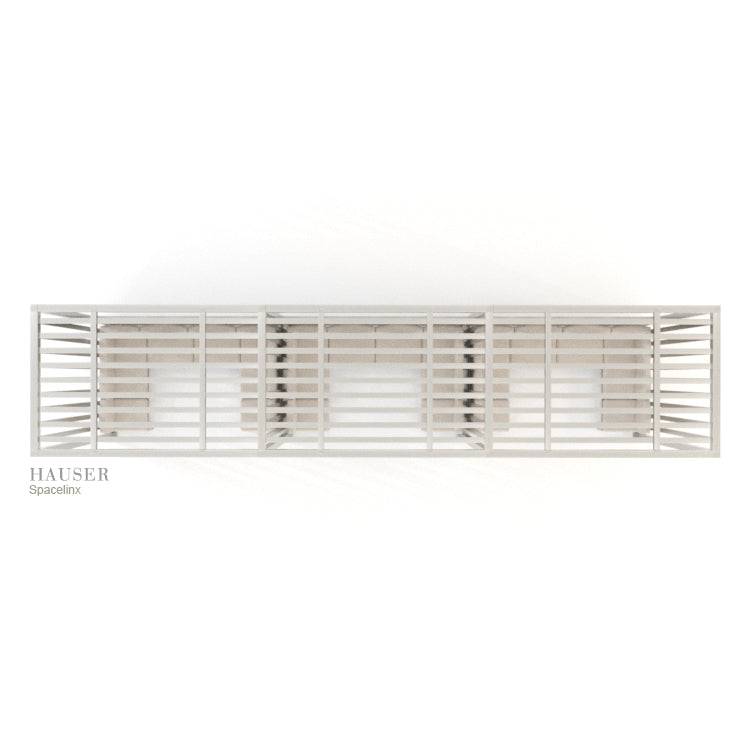 Spacelinx Modular Pergola with POD Lounge Seating, Top View